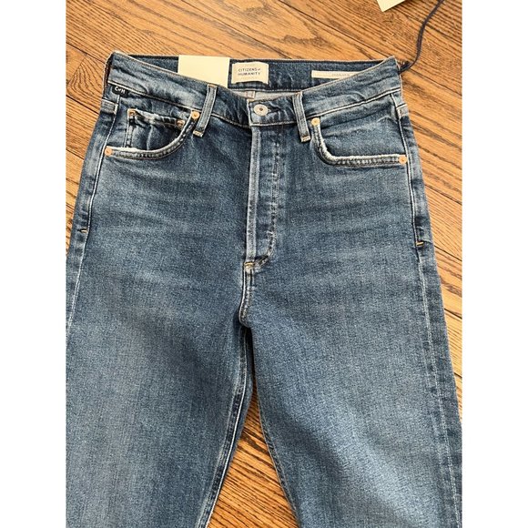 NWT Citizens of Humanity Charlotte High Rise Straight in Dance Floor - Size 26 - Picture 4 of 6